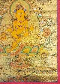 [five Jambhala], Buddhist Traditional Painting, Hand Painted, [real Gold]