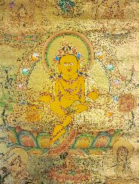 [five Jambhala], Buddhist Traditional Painting, Hand Painted, [real Gold]