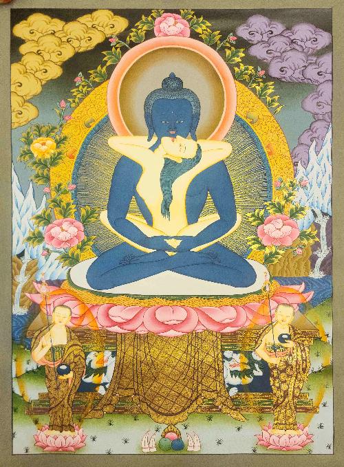 [samantabhadra], Buddhist Traditional Painting, Hand Painted, [real Gold]