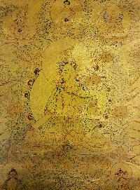 [white Tara], Buddhist Traditional Painting, Hand Painted, [real Gold]