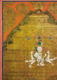 [sahasrabhuja Avalokitesvara], Buddhist Traditional Painting, Hand Painted, [real Gold]