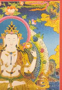 [chenrezig], Buddhist Traditional Painting, Hand Painted, [real Gold]