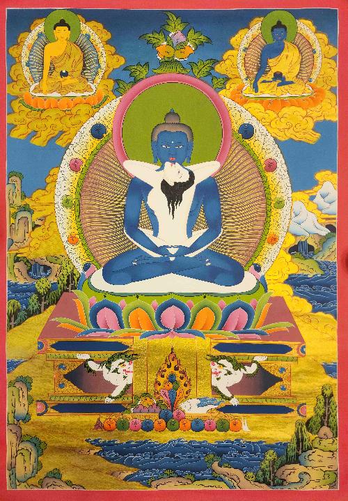 [samantabhadra], Buddhist Traditional Painting, Hand Painted, [real Gold]