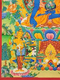 [medicine Buddha], Buddhist Traditional Painting, Hand Painted, [real Gold]