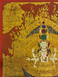 [sahasrabhuja Avalokitesvara], Buddhist Traditional Painting, Hand Painted, [real Gold]