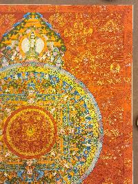 [mandala], Buddhist Traditional Painting, Hand Painted, [real Gold]