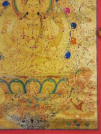 [chenrezig], Buddhist Traditional Painting, Hand Painted, [real Gold]