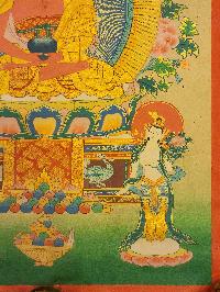 [amitabha Buddha], Buddhist Traditional Painting, Hand Painted, [real Gold]