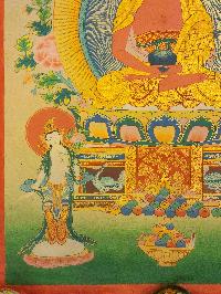 [amitabha Buddha], Buddhist Traditional Painting, Hand Painted, [real Gold]