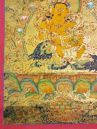 [jambhala: Namtose], Buddhist Traditional Painting, Hand Painted, [real Gold]