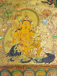 [jambhala: Namtose], Buddhist Traditional Painting, Hand Painted, [real Gold]