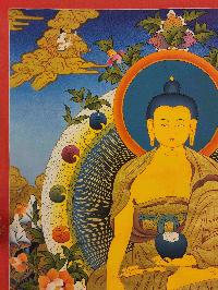 [shakyamuni Buddha], Buddhist Traditional Painting, Hand Painted, [real Gold]