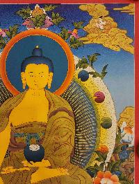 [shakyamuni Buddha], Buddhist Traditional Painting, Hand Painted, [real Gold]