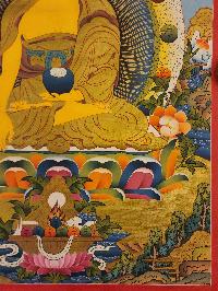 [shakyamuni Buddha], Buddhist Traditional Painting, Hand Painted, [real Gold]