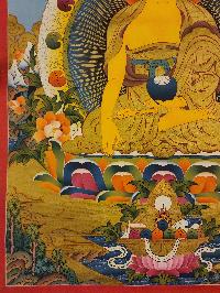 [shakyamuni Buddha], Buddhist Traditional Painting, Hand Painted, [real Gold]