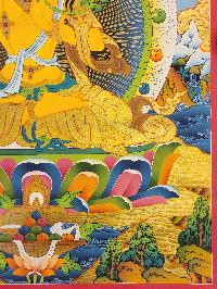 [manjushree], Buddhist Traditional Painting, Hand Painted, [real Gold]