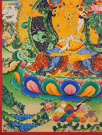 [manjushree], Buddhist Traditional Painting, Hand Painted, [real Gold]