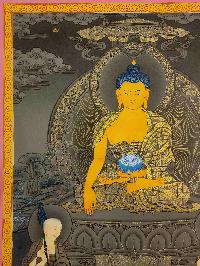 [shakyamuni Buddha], Buddhist Traditional Painting, Hand Painted, [real Gold]