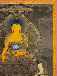 [shakyamuni Buddha], Buddhist Traditional Painting, Hand Painted, [real Gold]