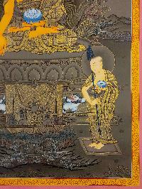 [shakyamuni Buddha], Buddhist Traditional Painting, Hand Painted, [real Gold]