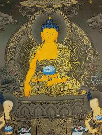 [shakyamuni Buddha], Buddhist Traditional Painting, Hand Painted, [real Gold]