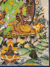 [green Tara], Buddhist Traditional Painting, Hand Painted, [real Gold]