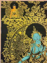 [green Tara], Buddhist Traditional Painting, Hand Painted, [real Gold]