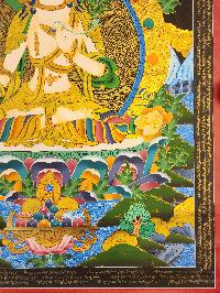 [white Tara], Buddhist Traditional Painting, Hand Painted, [real Gold]