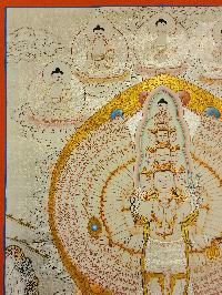 [sahasrabhuja Avalokitesvara], Buddhist Traditional Painting, Hand Painted, [real Gold]