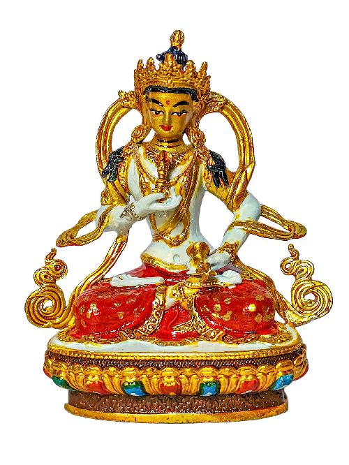 [vajrasattva], Buddhist Miniature Statue, [high Quality], [traditional Color Finishing And Face Painted]