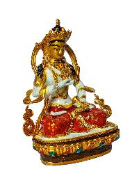 [vajrasattva], Buddhist Miniature Statue, [high Quality], [traditional Color Finishing And Face Painted]