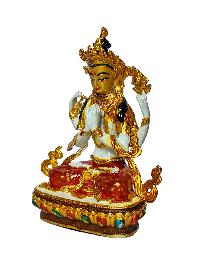 [chenrezig], Buddhist Miniature Statue, [high Quality], [traditional Color Finishing And Face Painted]