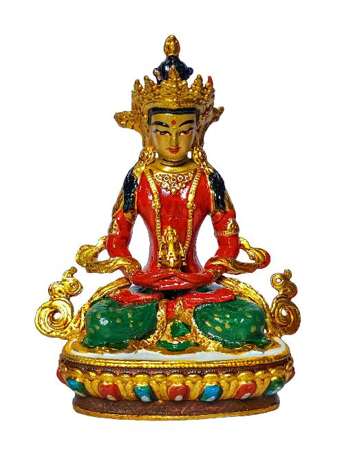 [aparimita], Buddhist Miniature Statue, [high Quality], [traditional Color Finishing And Face Painted]