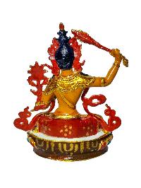 [manjushri], Buddhist Miniature Statue, [high Quality], [traditional Color Finishing And Face Painted]