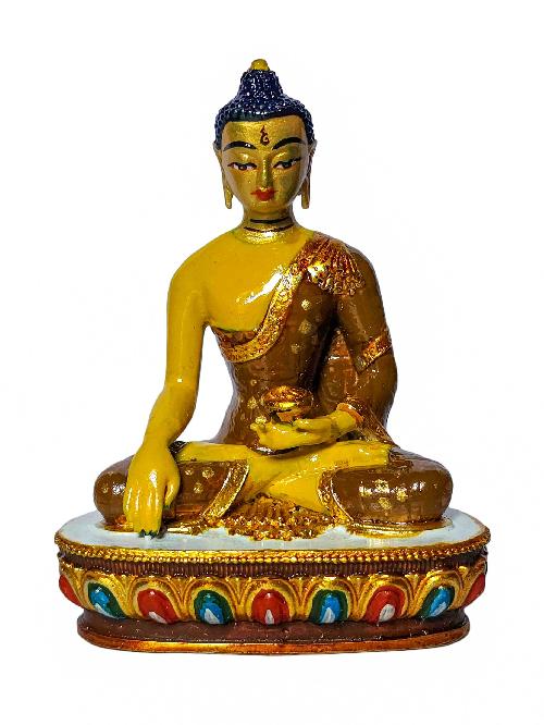 [shakyamuni Buddha], Buddhist Miniature Statue, [high Quality], [traditional Color Finishing And Face Painted]