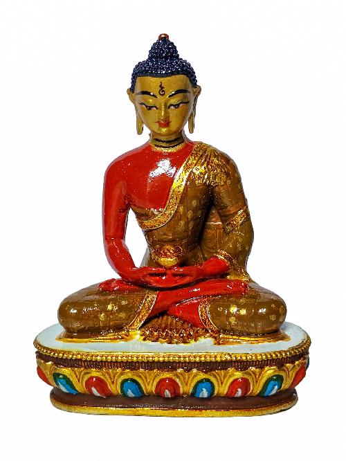 [amitabha Buddha], Buddhist Miniature Statue, [high Quality], [traditional Color Finishing And Face Painted]