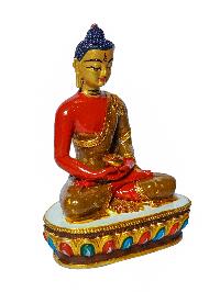 [amitabha Buddha], Buddhist Miniature Statue, [high Quality], [traditional Color Finishing And Face Painted]