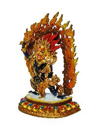 [vajrapani], Buddhist Miniature Statue, [high Quality], [traditional Color Finishing And Face Painted]