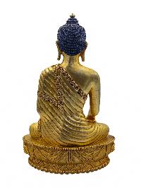 [shakyamuni Buddha], Buddhist Handmade Statue, [full Gold Plated And Face Painted], [high Quality]