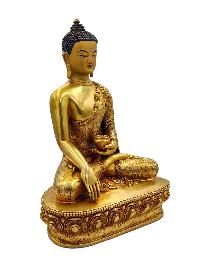 [shakyamuni Buddha], Buddhist Handmade Statue, [full Gold Plated And Face Painted], [high Quality]