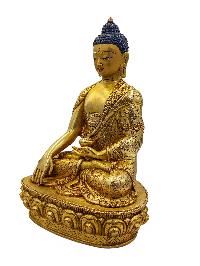 [shakyamuni Buddha], Buddhist Handmade Statue, [full Gold Plated And Face Painted], [high Quality]