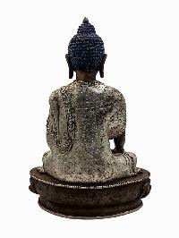 [shakyamuni Buddha], Buddhist Handmade Statue, [silver And Chocolate Oxidized]