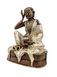 [milarepa], Buddhist Handmade Statue, [silver And Chocolate Oxidized]