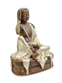 [milarepa], Buddhist Handmade Statue, [silver And Chocolate Oxidized]