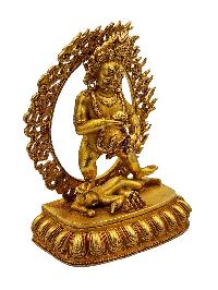 [vajrapani], Buddhist Miniature Statue, [gold Plated], [high Quality]