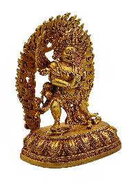 [vajrakilaya], Buddhist Miniature Statue, [gold Plated], [high Quality]