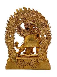 [vajrakilaya], Buddhist Miniature Statue, [gold Plated], [high Quality]