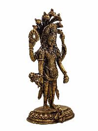 [narayana Or Bishnu], Buddhist Handmade Statue, [gold Plated], [high Quality]