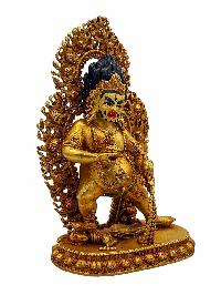 [black Dzambhala], Buddhist Miniature Statue, [gold Plated], [high Quality]