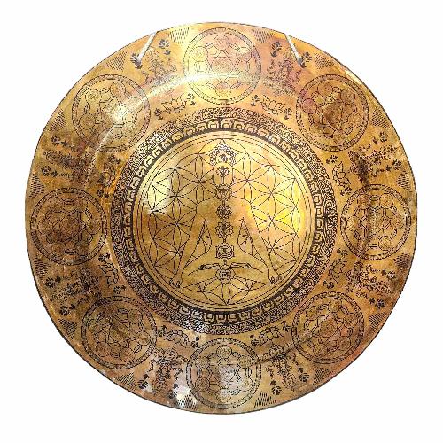 Gong, Tibetan [handmade], Wind Gong, Flat Gong